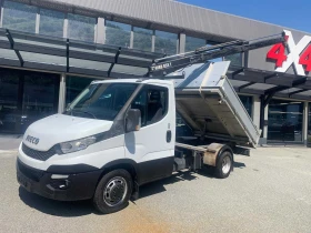 Iveco 35c17 до3, 5тСАМОСВАЛ с КРАН, HIAB-2500кг.6м ШВЕЙЦАРИЯ