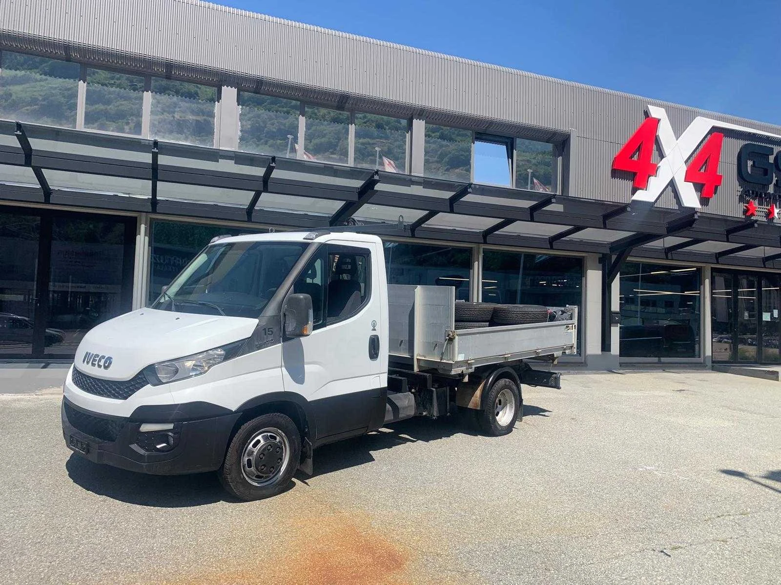Iveco 35c17 до3, 5тСАМОСВАЛ с КРАН, HIAB-2500кг.6м ШВЕЙЦАРИЯ - изображение 10