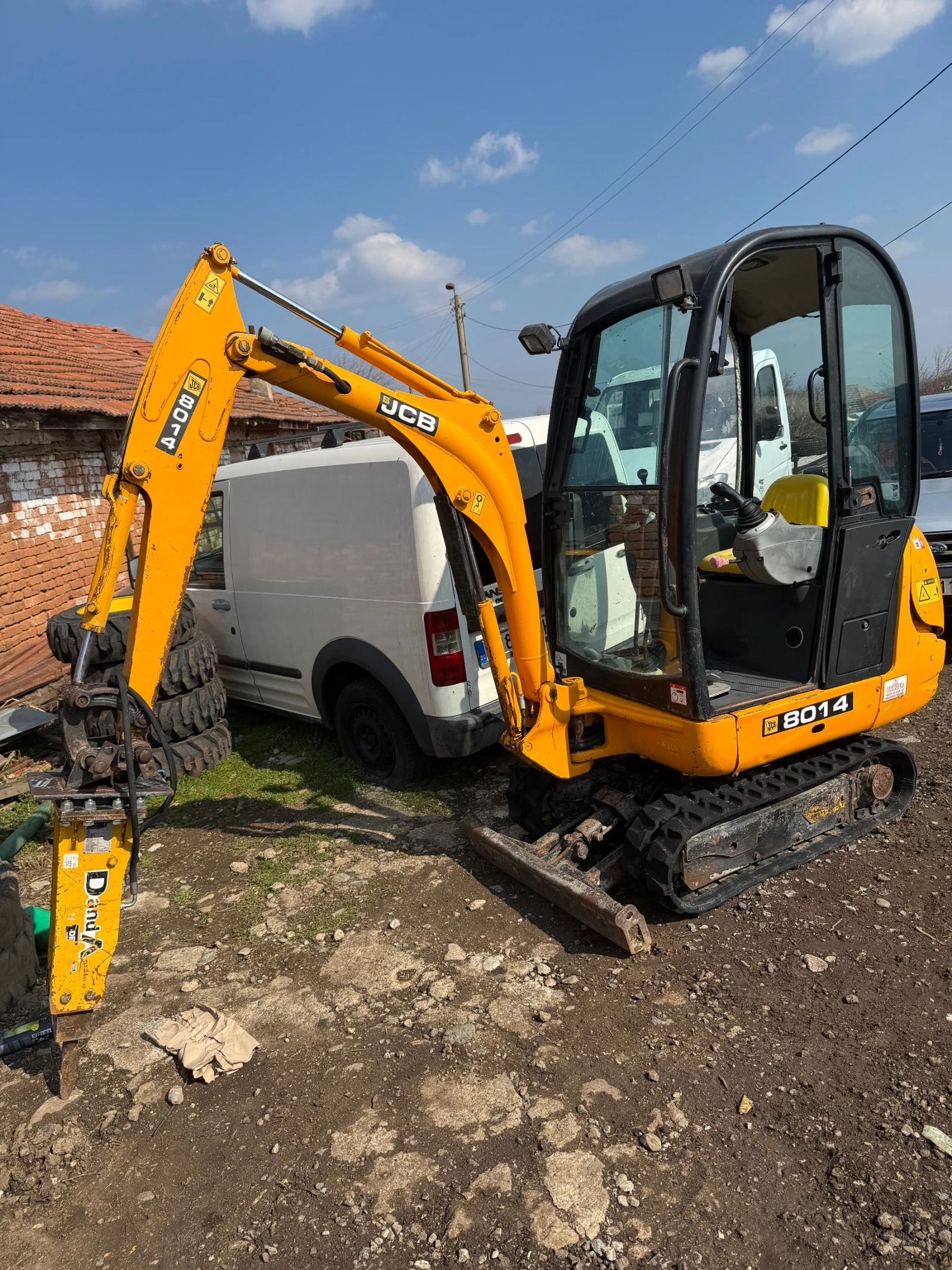 Багер JCB 8014 КАБИНА ПАРНО, снимка 2 - Индустриална техника - 53752717