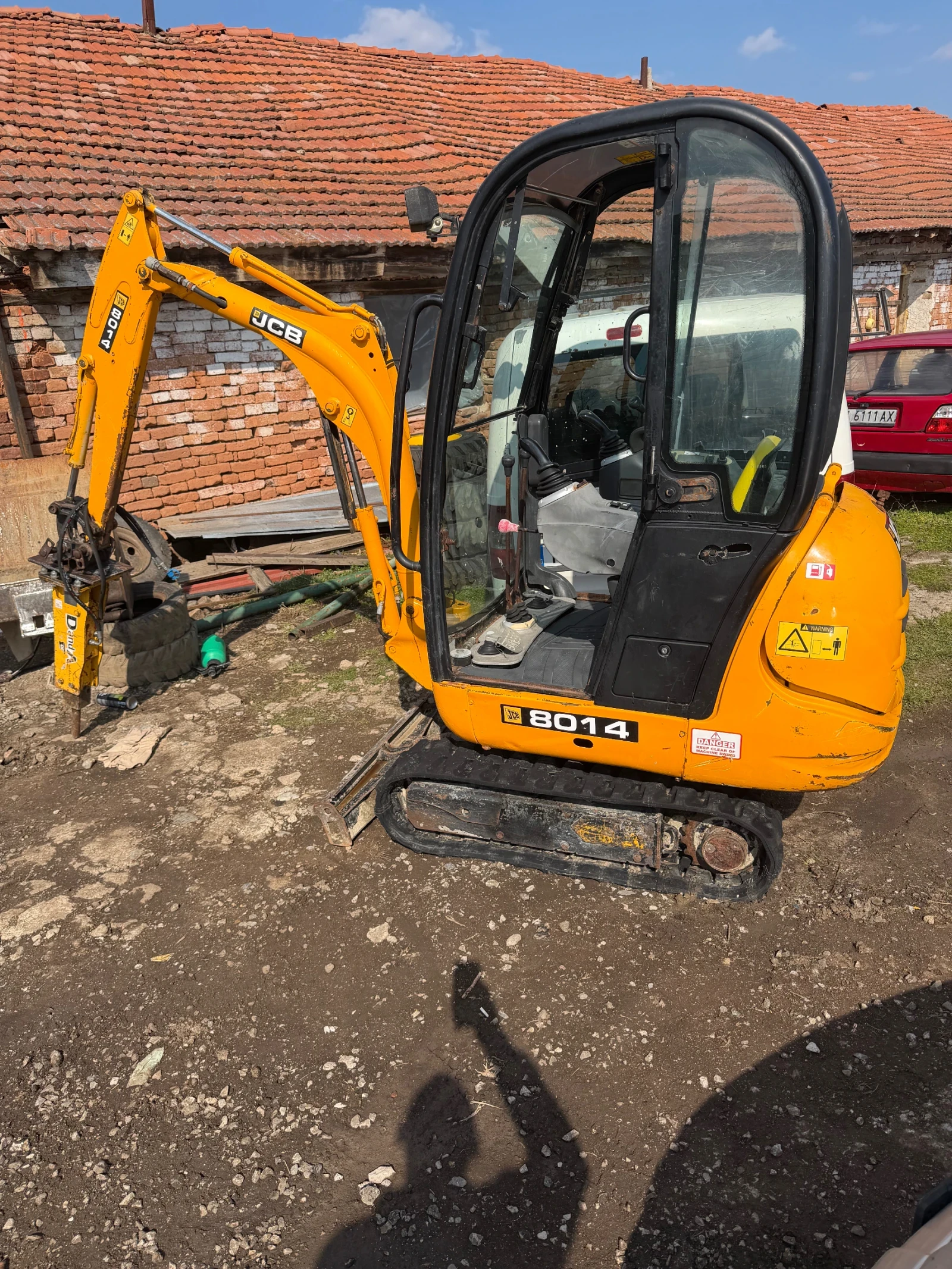 Багер JCB 8014 КАБИНА ПАРНО, снимка 5 - Индустриална техника - 53752717