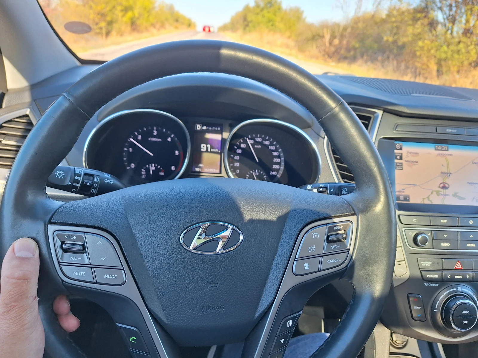 Hyundai Santa fe ШВЕЙЦАРИЯ ПЪЛНА СЕРВ.ИСТОРИЯ Гранд Фейс200ксVERTEX, снимка 14 - Автомобили и джипове - 53760653