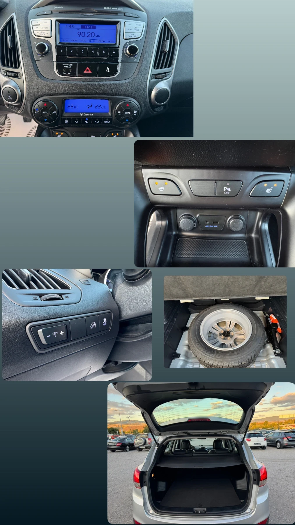 Hyundai IX35 1.7CRDI/EURO5/КОЖА/ПОДГРЕВ/ТОП СЪСТОЯНИЕ - изображение 9