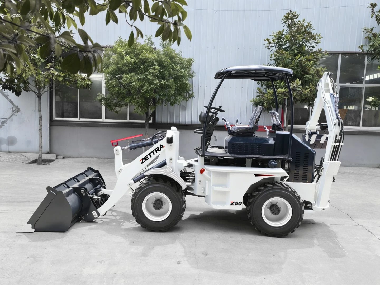 Челен товарач ZETTRA ZL-50 Backhoe Товарач Багер Комбиниран - изображение 2