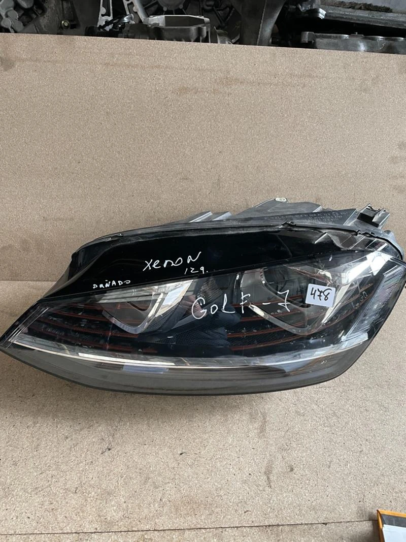 фар ляв VW Golf 7 Xenon Original 2014-18 , снимка 1 - Части - 39839348