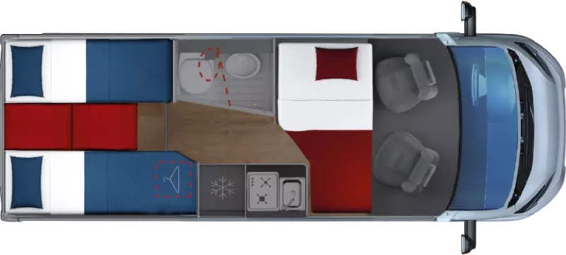 Кемпер Giottiline Giottivan 64G , снимка 3 - Каравани и кемпери - 53316551