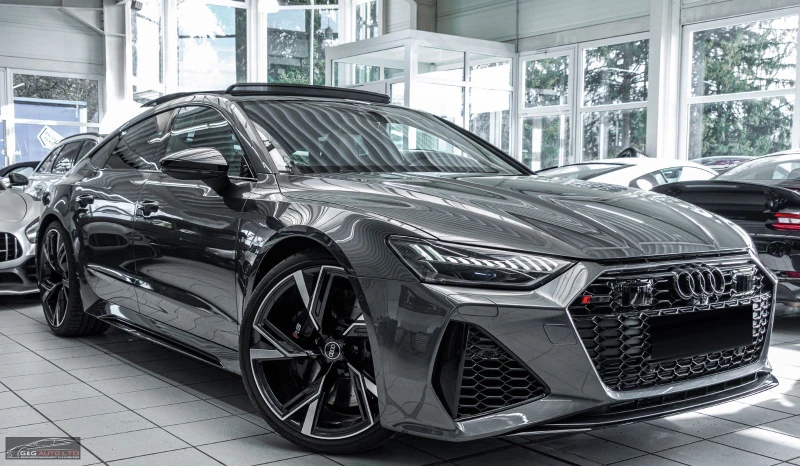 Audi Rs7 PERFORMANCE/630HP/HUD/PANO/B&O/SPORT/LASER/20/290v, снимка 4 - Автомобили и джипове - 49992176