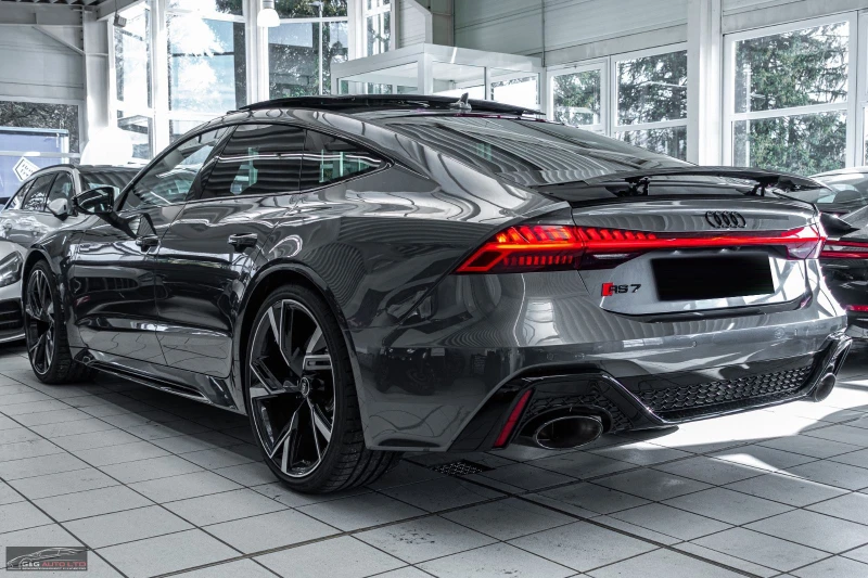 Audi Rs7 PERFORMANCE/630HP/HUD/PANO/B&O/SPORT/LASER/20/290v, снимка 3 - Автомобили и джипове - 49992176