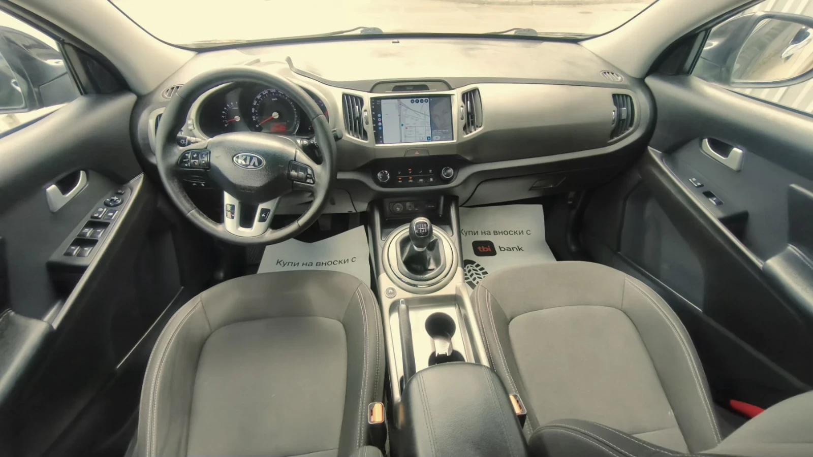 Kia Sportage 1.6i-135к.с LPG Дневни Лед Светлини Кар Плей, снимка 8 - Автомобили и джипове - 55263553
