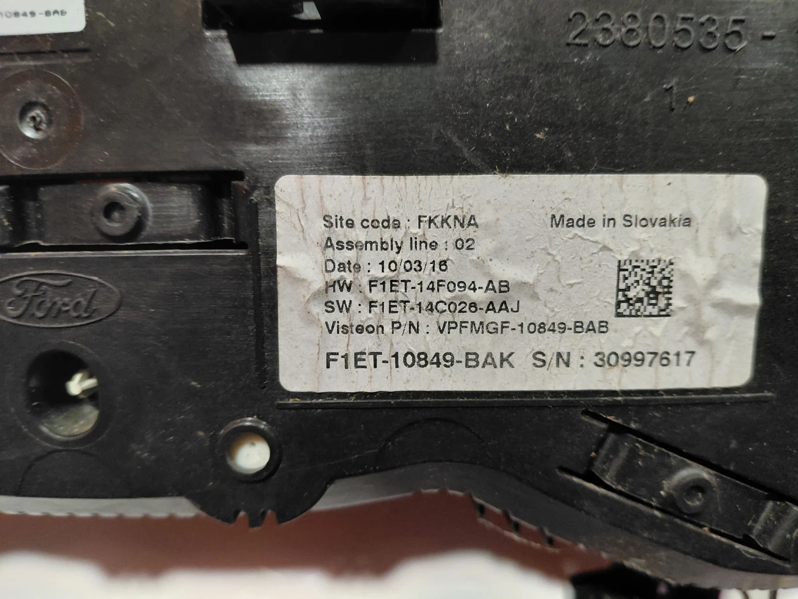 F1ET-10849-BAK  F1ET10849BAK ���������� �� Ford Focus III 1.0i  VPFMGF-10849-BAB | Mobile.bg � ����������� 3