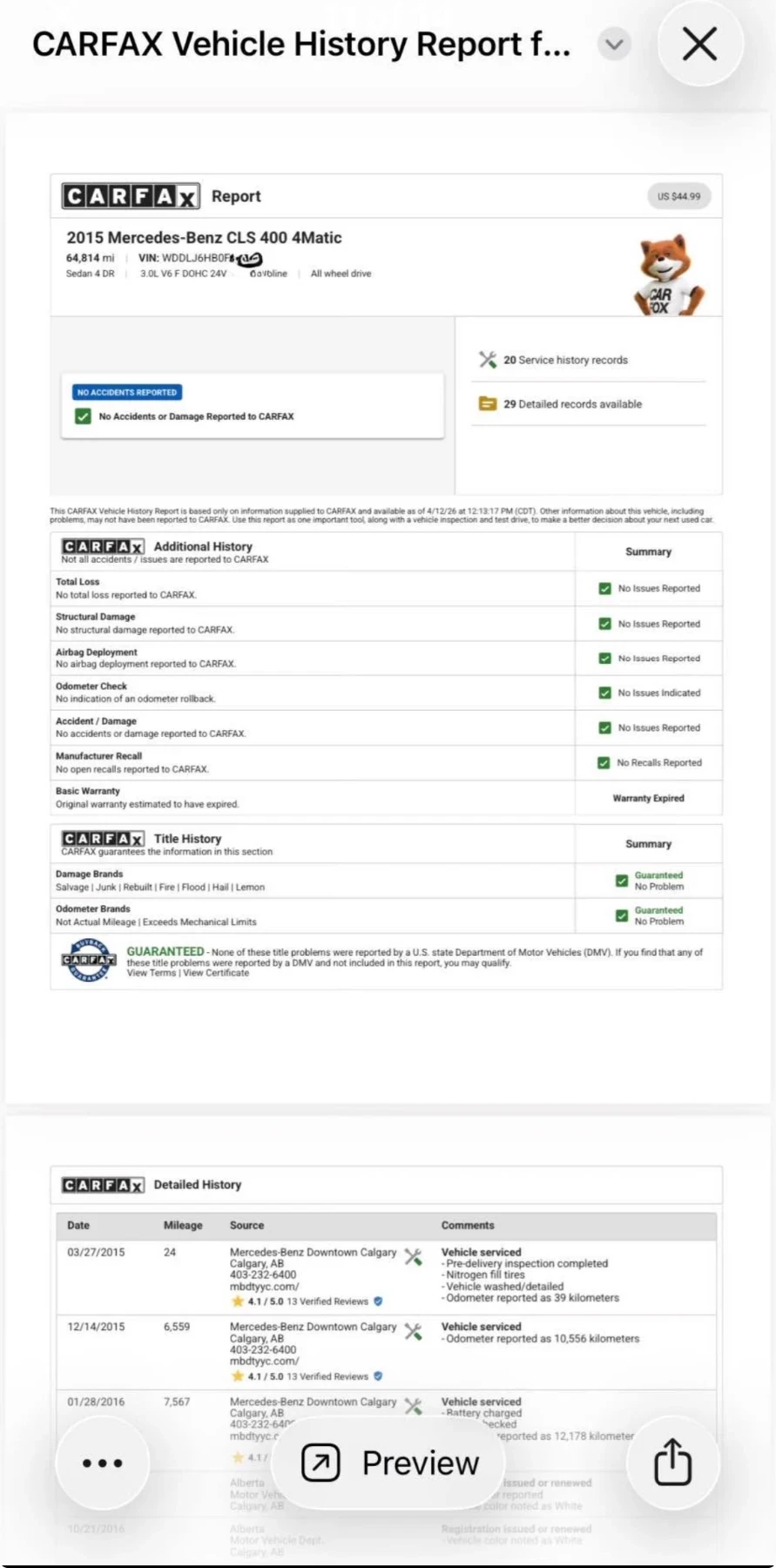 Mercedes-Benz CLS 400 AMG * ��������� * ��� ����� ������ * CARFAX *  | Mobile.bg � ����������� 9