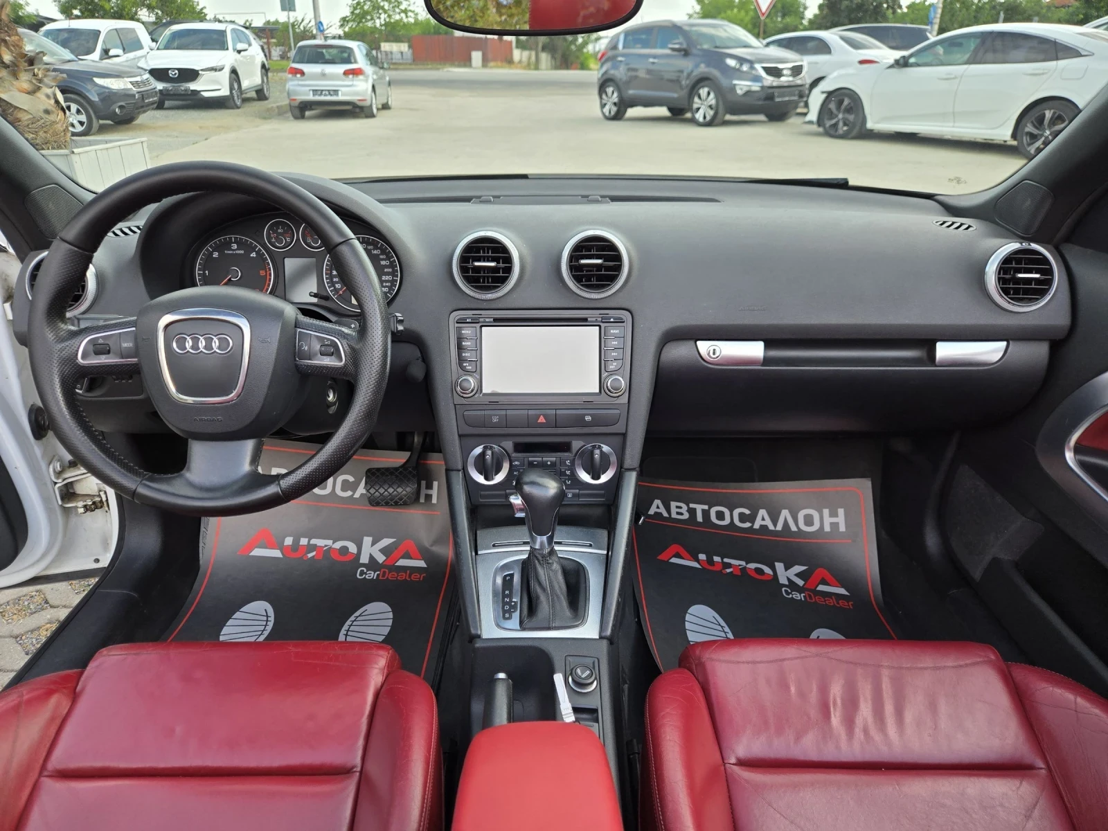 Audi A3 CABRIO/2.0TDI-140кс/АВТОМАТ/S-LINE/LED/NAVI, снимка 12 - Автомобили и джипове - 55014496