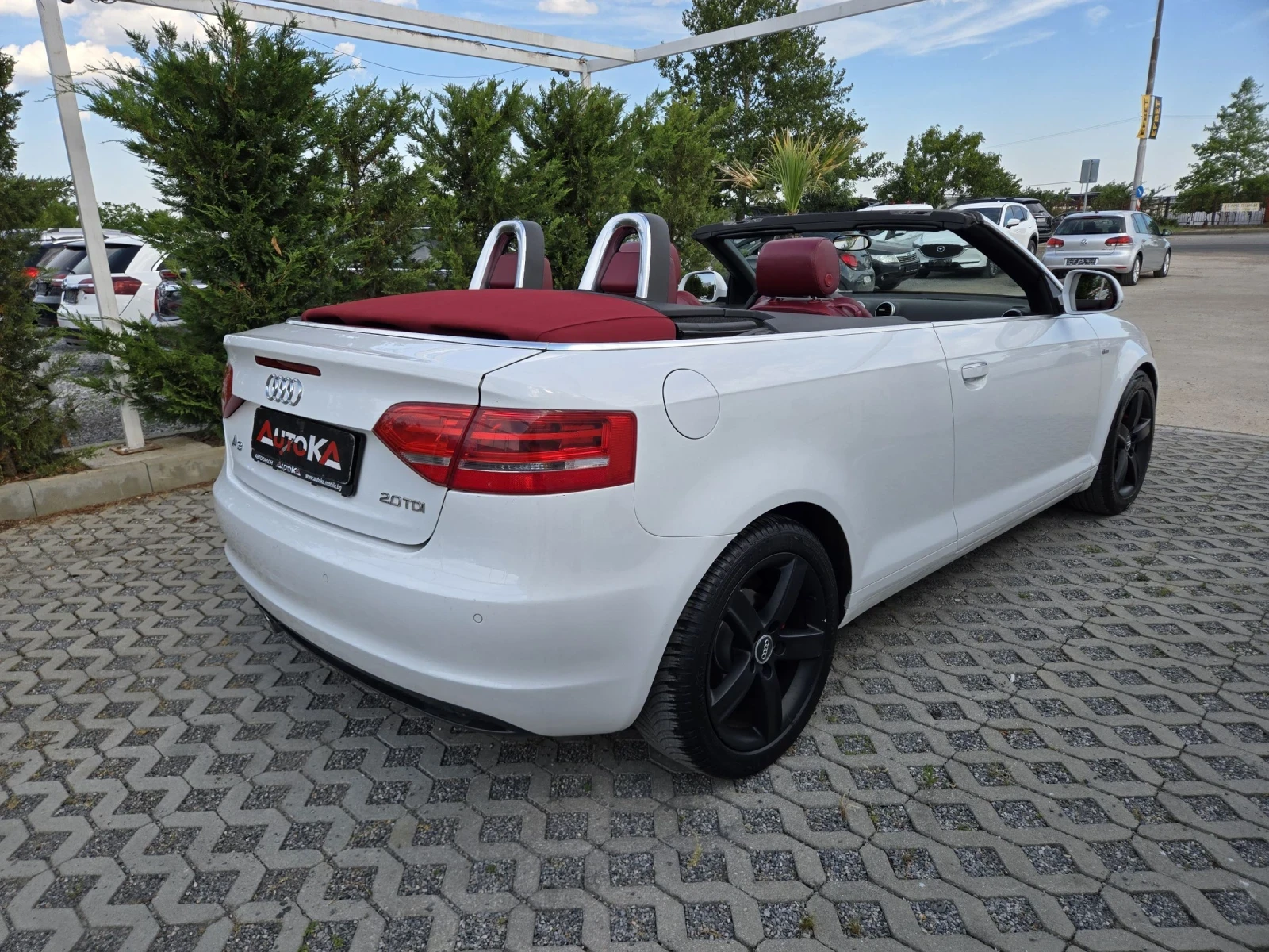 Audi A3 CABRIO/2.0TDI-140кс/АВТОМАТ/S-LINE/LED/NAVI, снимка 3 - Автомобили и джипове - 55014496