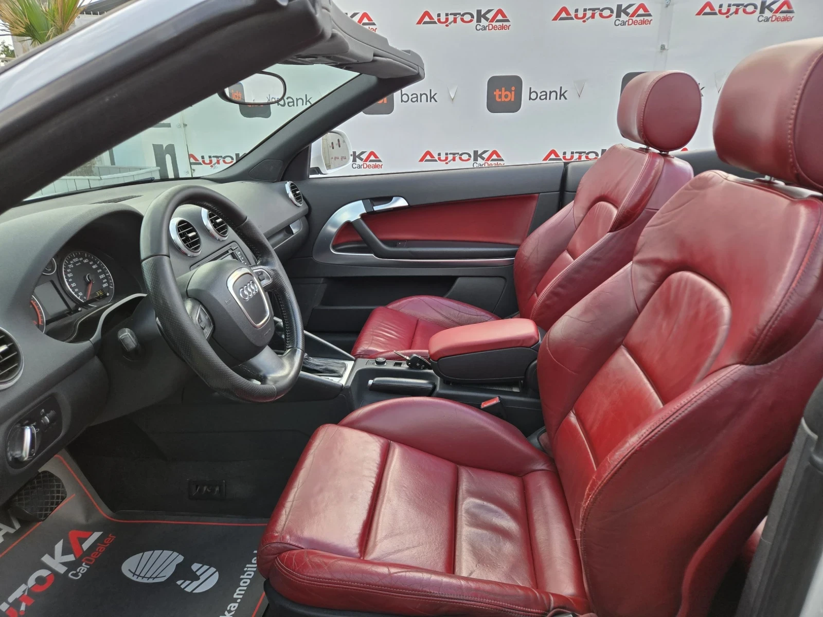 Audi A3 CABRIO/2.0TDI-140кс/АВТОМАТ/S-LINE/LED/NAVI, снимка 7 - Автомобили и джипове - 55014496