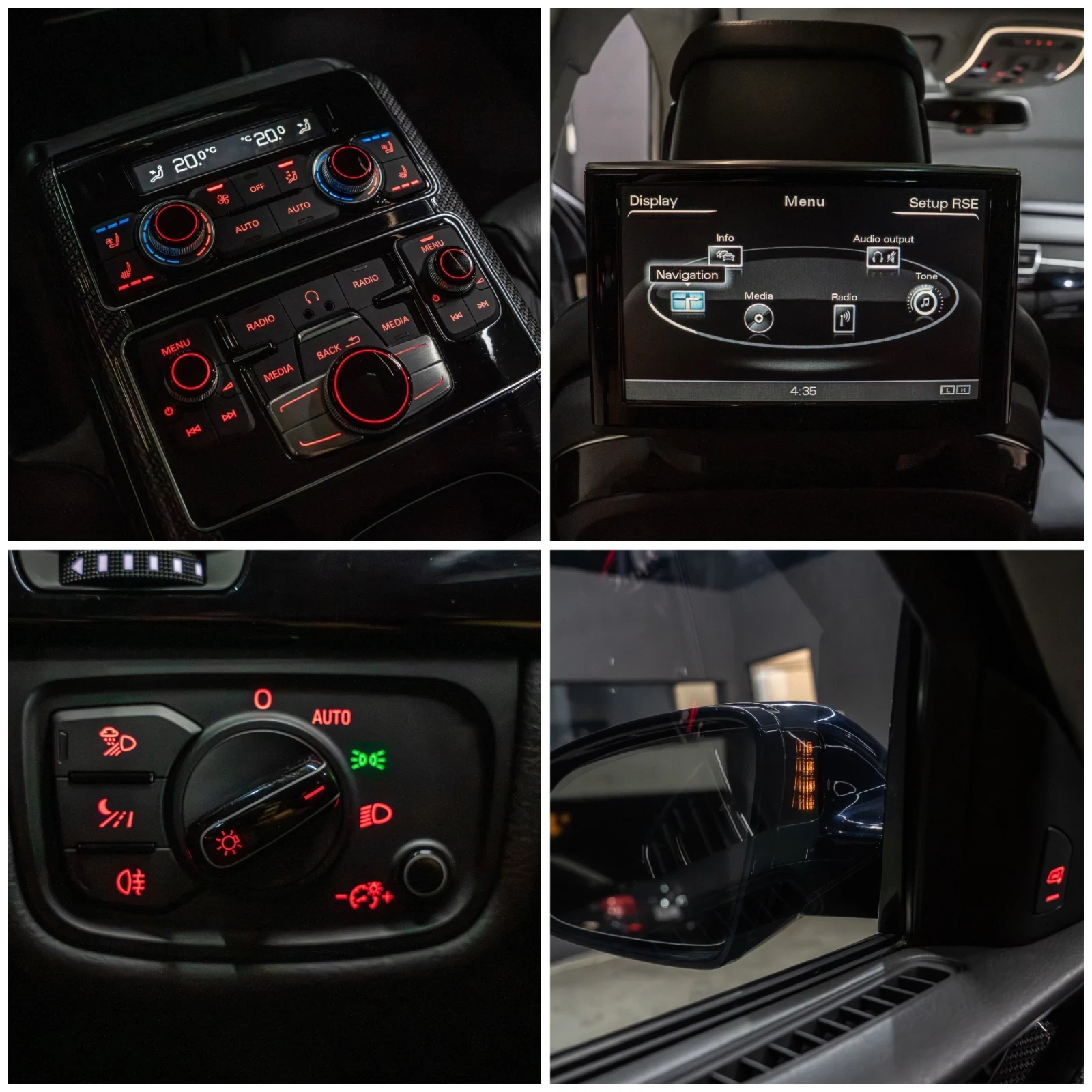 Audi A8 4.2FSI /NIGHT VISION/ 3xTV/ SOFT CLOSE/FULL LED/ B, снимка 13 - Автомобили и джипове - 55658665