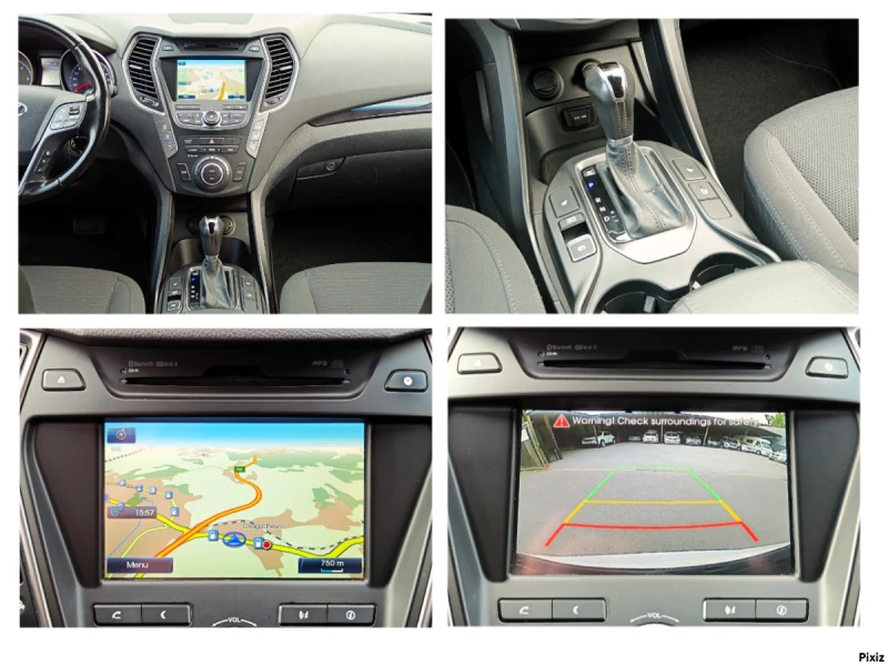 Hyundai Santa fe 2.2 CRDi* 4x4* 6+ 1* АВТОМАТИК* EURO 5B* , снимка 13 - Автомобили и джипове - 51127696