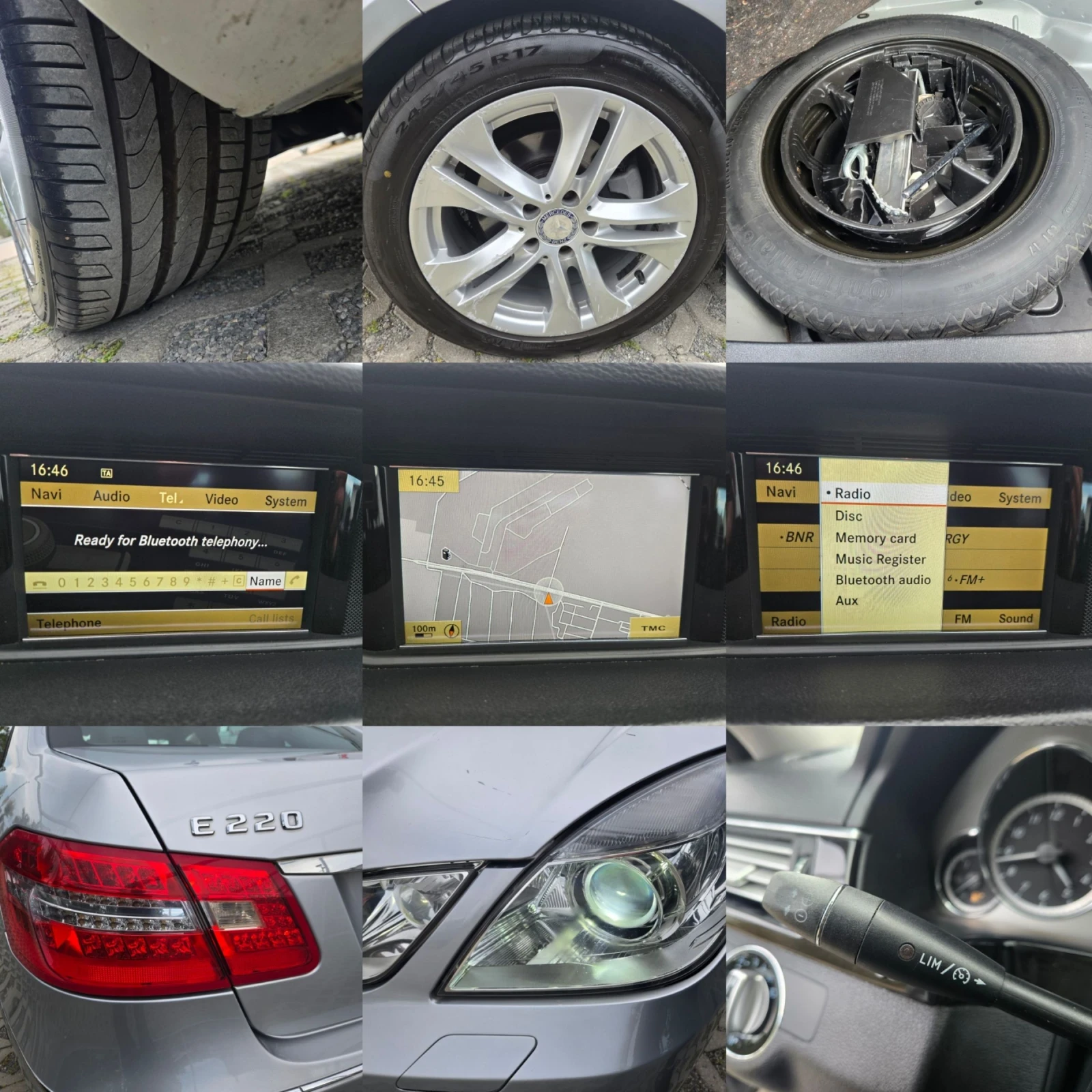 Mercedes-Benz E 220 2.2CDI-170кс= АВТОМАТ= КСЕНОН= НАВИ= AVANTGARDE, снимка 17 - Автомобили и джипове - 54544170