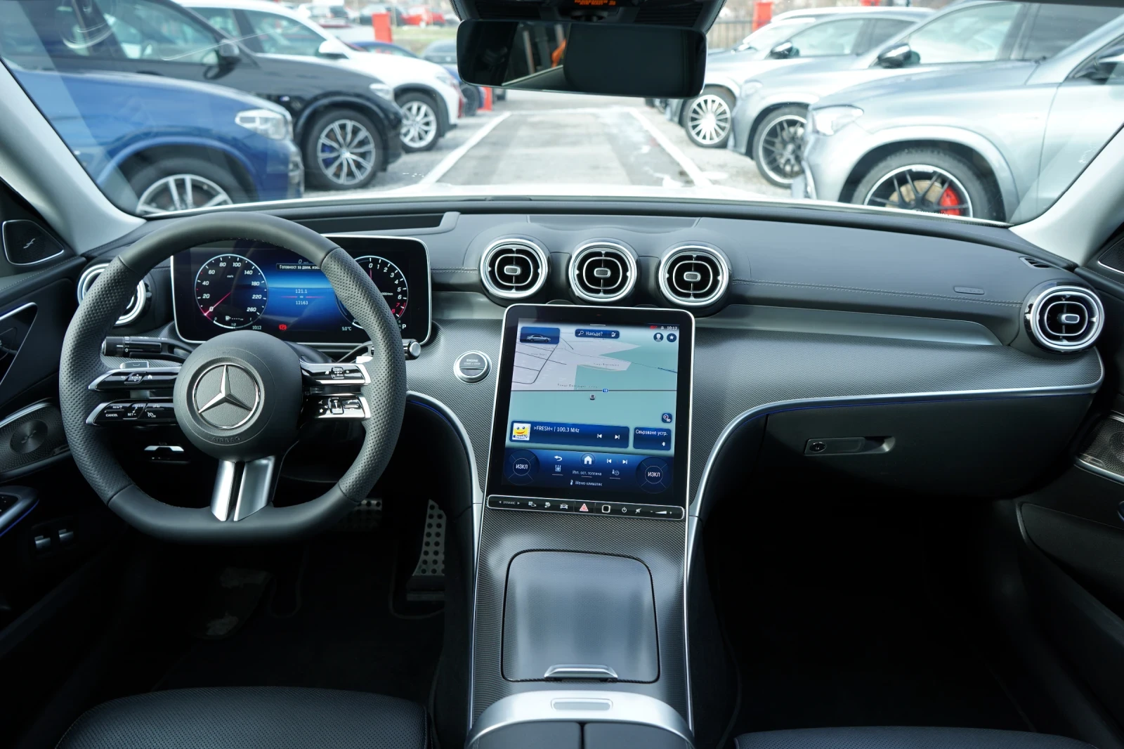 Mercedes-Benz C 400 e* 4M* PLUG IN HYBRID* AMG* HEAD UP* BURMESTER  | Mobile.bg   14