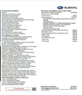 Subaru Outback Premium 2.5 AWD AUT 42хил.км - 49999 лв. - 93857238 17