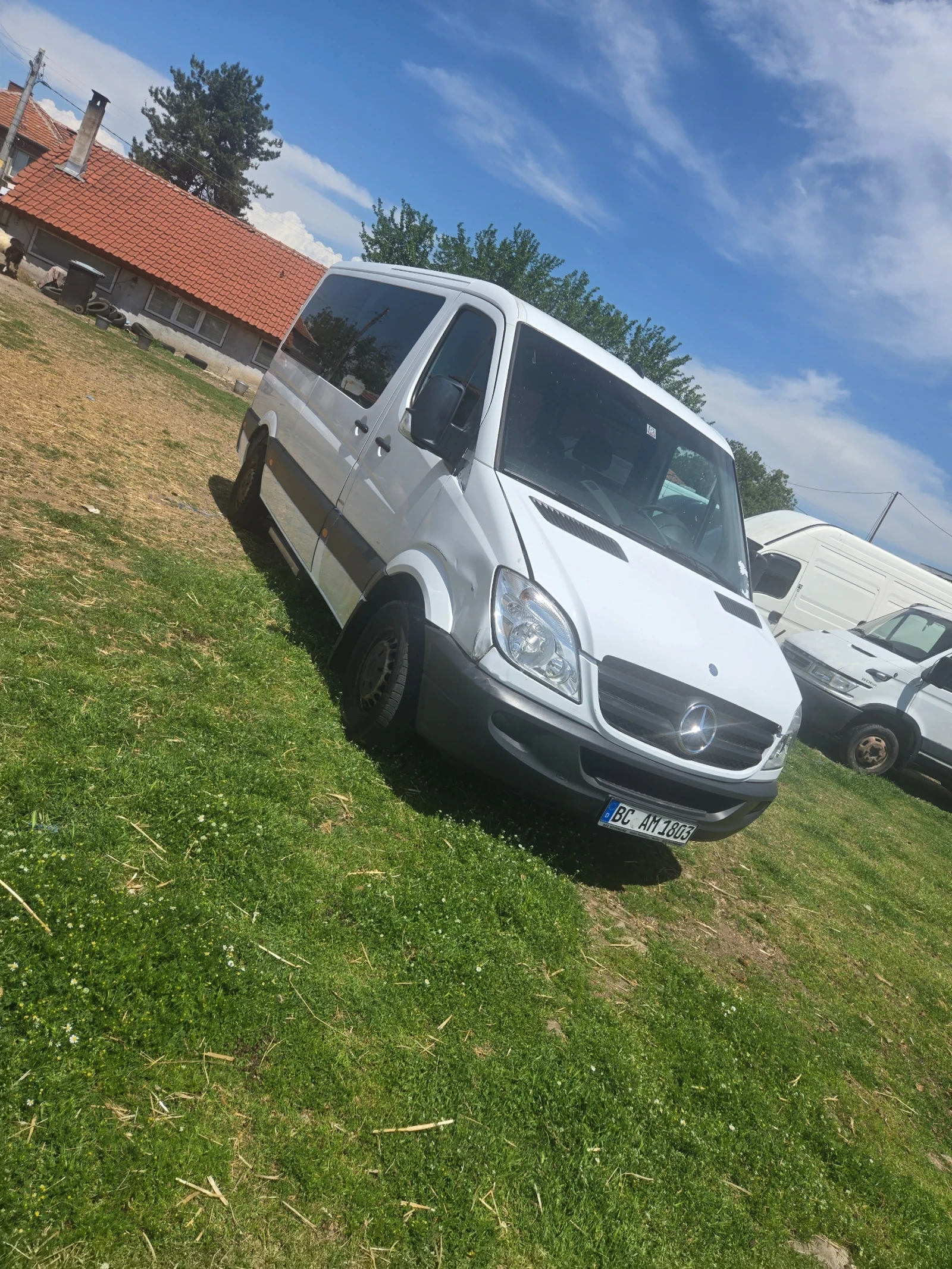 Mercedes-Benz Sprinter 313 2, 2 сди 130 коня  9 места дългата база с рампа, снимка 3 - Бусове и автобуси - 54519662