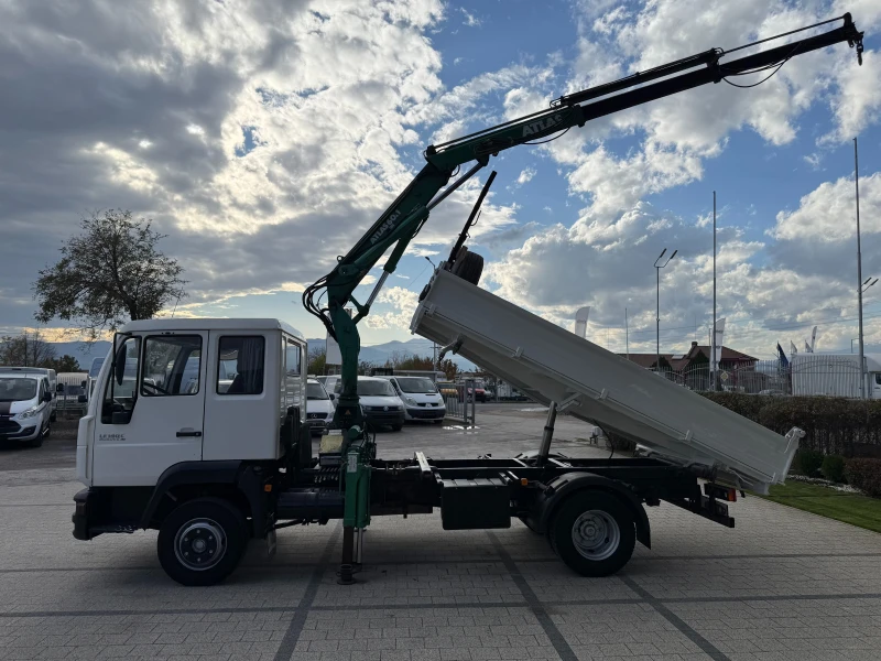 Man L LE 10.140 Самосвал с кран Atlas 3тона , снимка 4 - Камиони - 52169690
