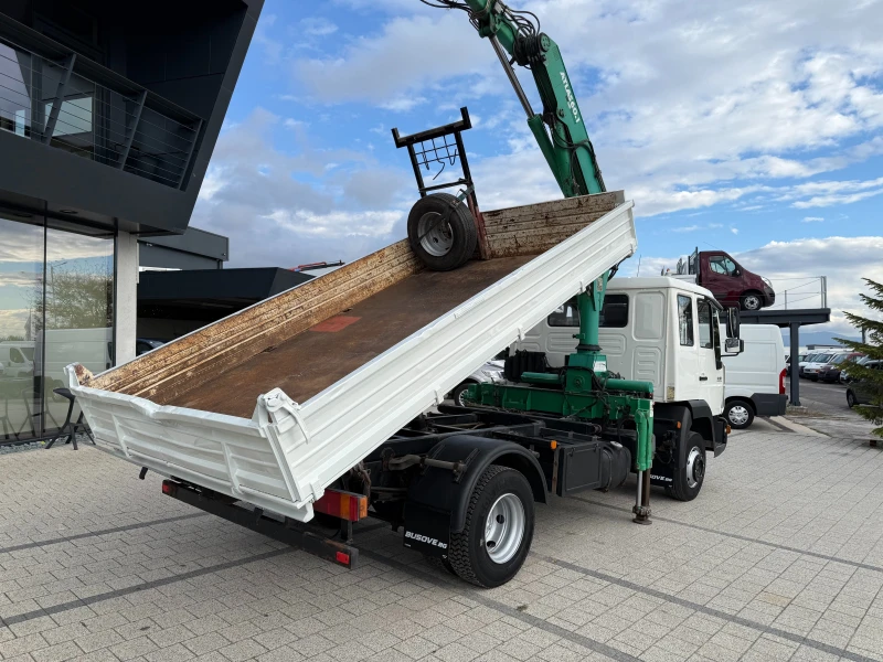 Man L LE 10.140 Самосвал с кран Atlas 3тона , снимка 8 - Камиони - 52169690