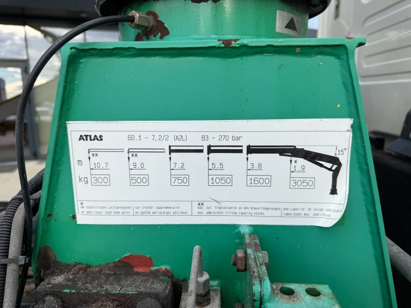 Man L LE 10.140 Самосвал с кран Atlas 3тона , снимка 11 - Камиони - 52169690