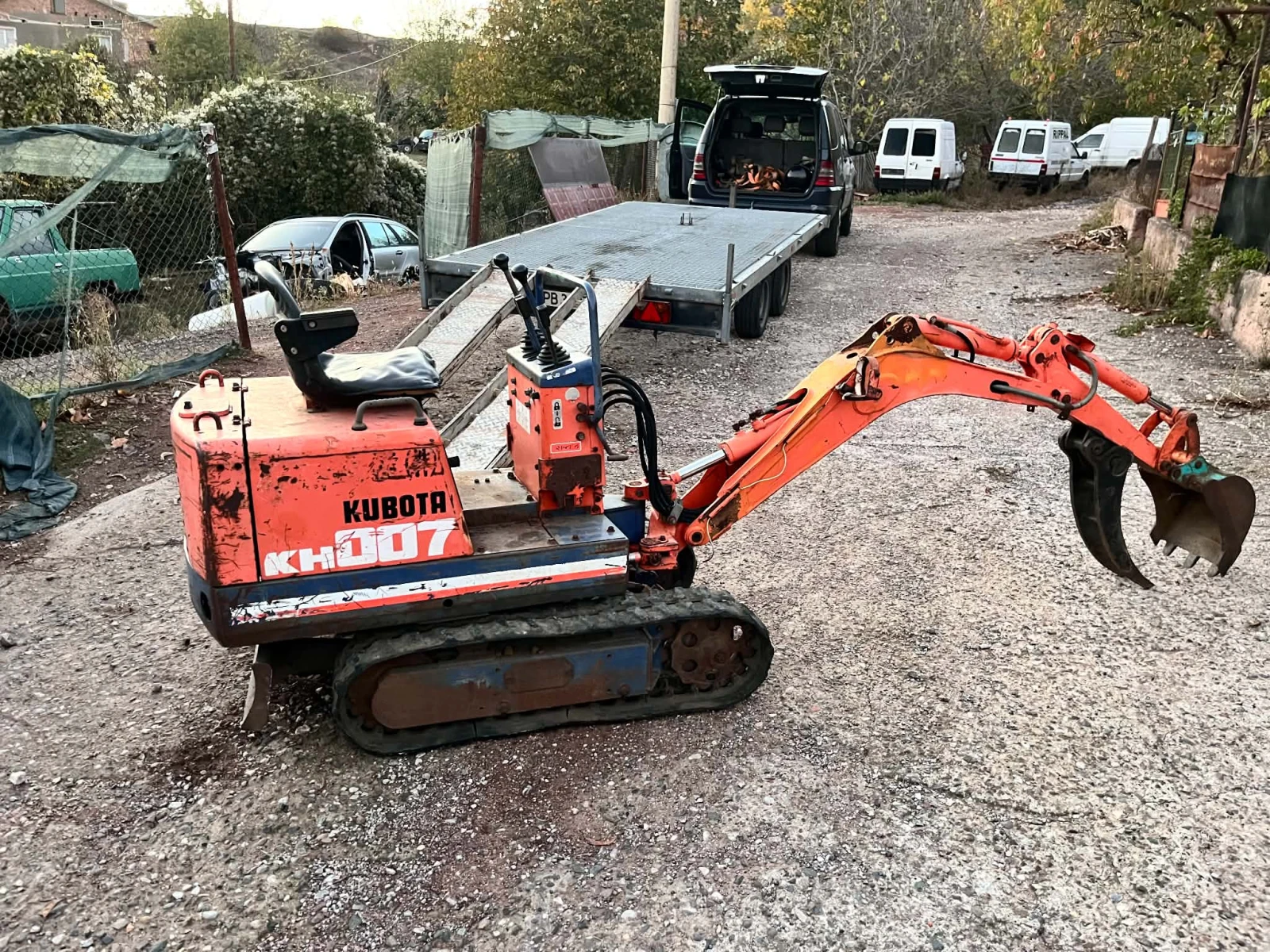 Багер Kubota КХ007, снимка 6 - Индустриална техника - 56633925