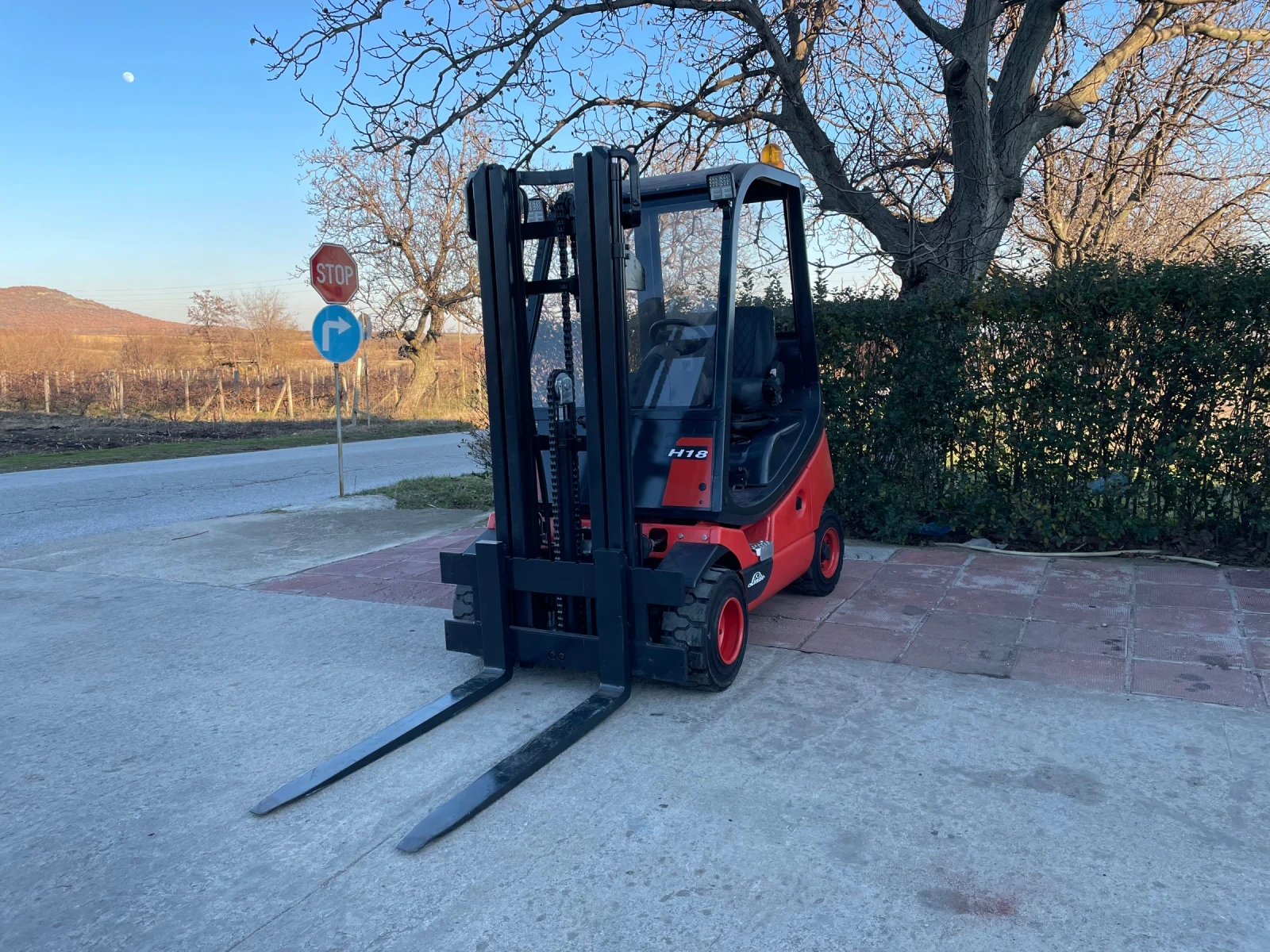 Мотокар Linde H18D триплекс мачта