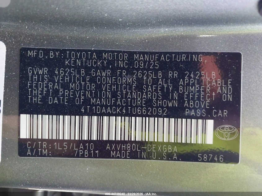 Toyota Camry 2.5l Xle, снимка 9 - Автомобили и джипове - 54318564