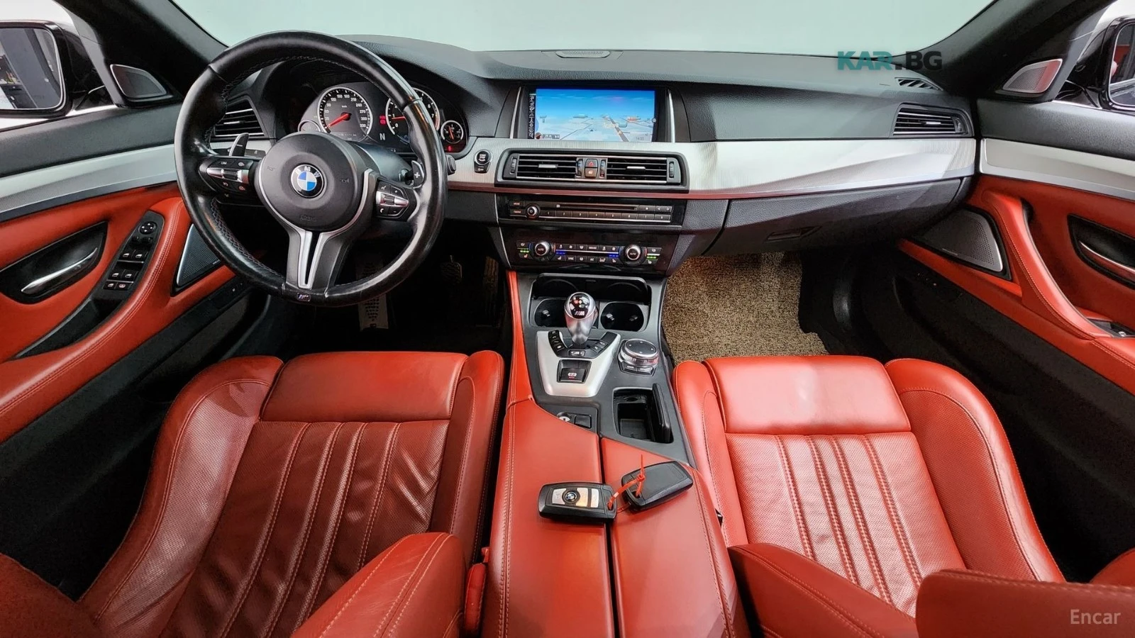 BMW M5 ЧЕРВЕНА КОЖА* 360* HUD* ОБДУХВ* ПАНО* ПОДГЕВ, снимка 7 - Автомобили и джипове - 54905787