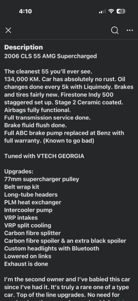 Mercedes-Benz CLS 55 AMG V8 KOMPRESSOR * ЛИНК КЪМ ОРИГИНАЛНАТА ОБЯВА *  | Auto.bg — изображение 14