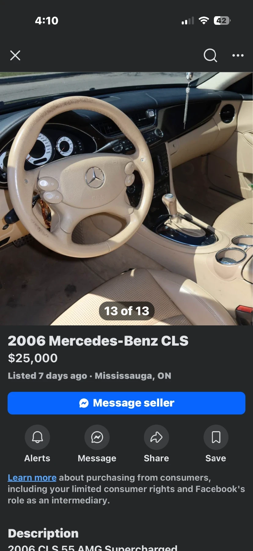 Mercedes-Benz CLS 55 AMG V8 KOMPRESSOR * �������� ������� *  | Mobile.bg � ����������� 13