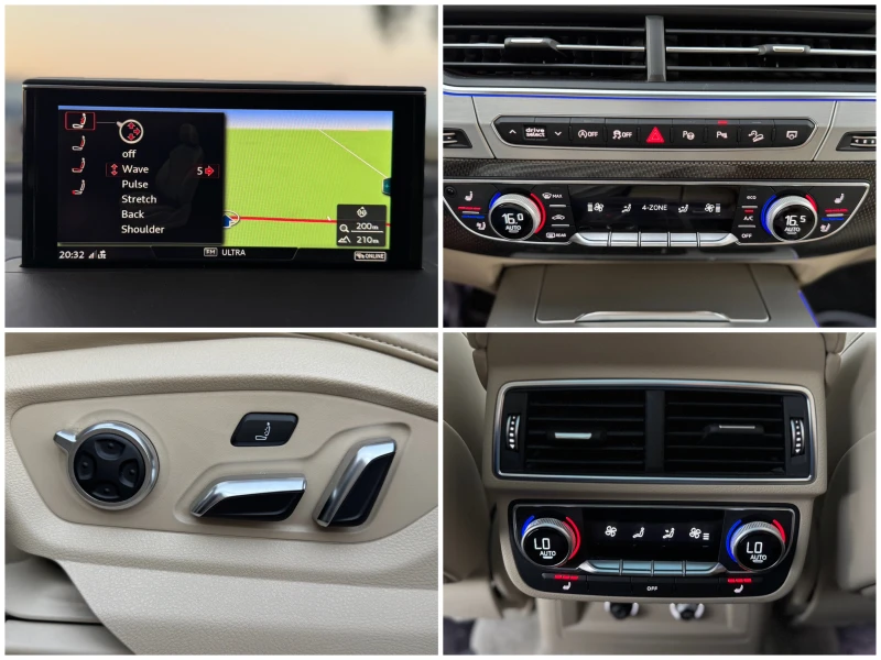 Audi SQ7 V8T= MATRIX= QUATTRO= DISTRONIC= HUD= 360* КАМЕРА=, снимка 16 - Автомобили и джипове - 51353986