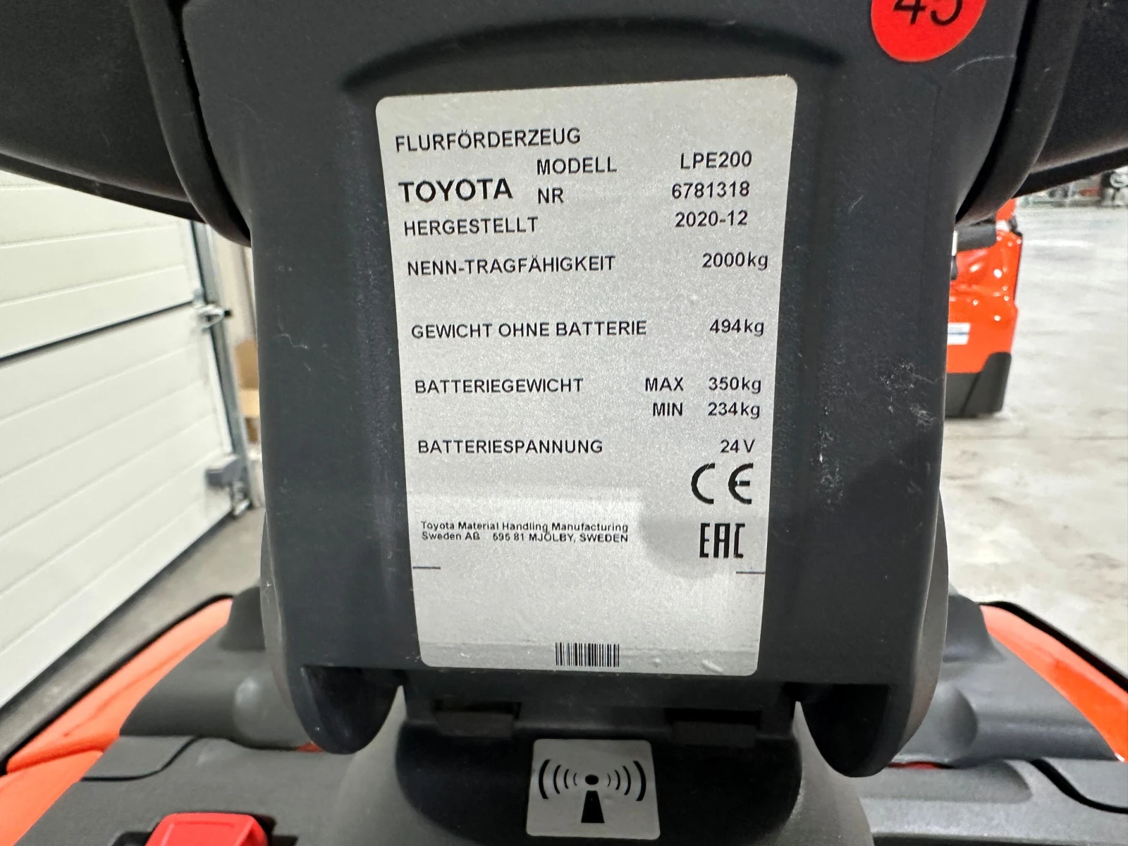 Електрокар Toyota LPE200, снимка 4 - Индустриална техника - 54830984