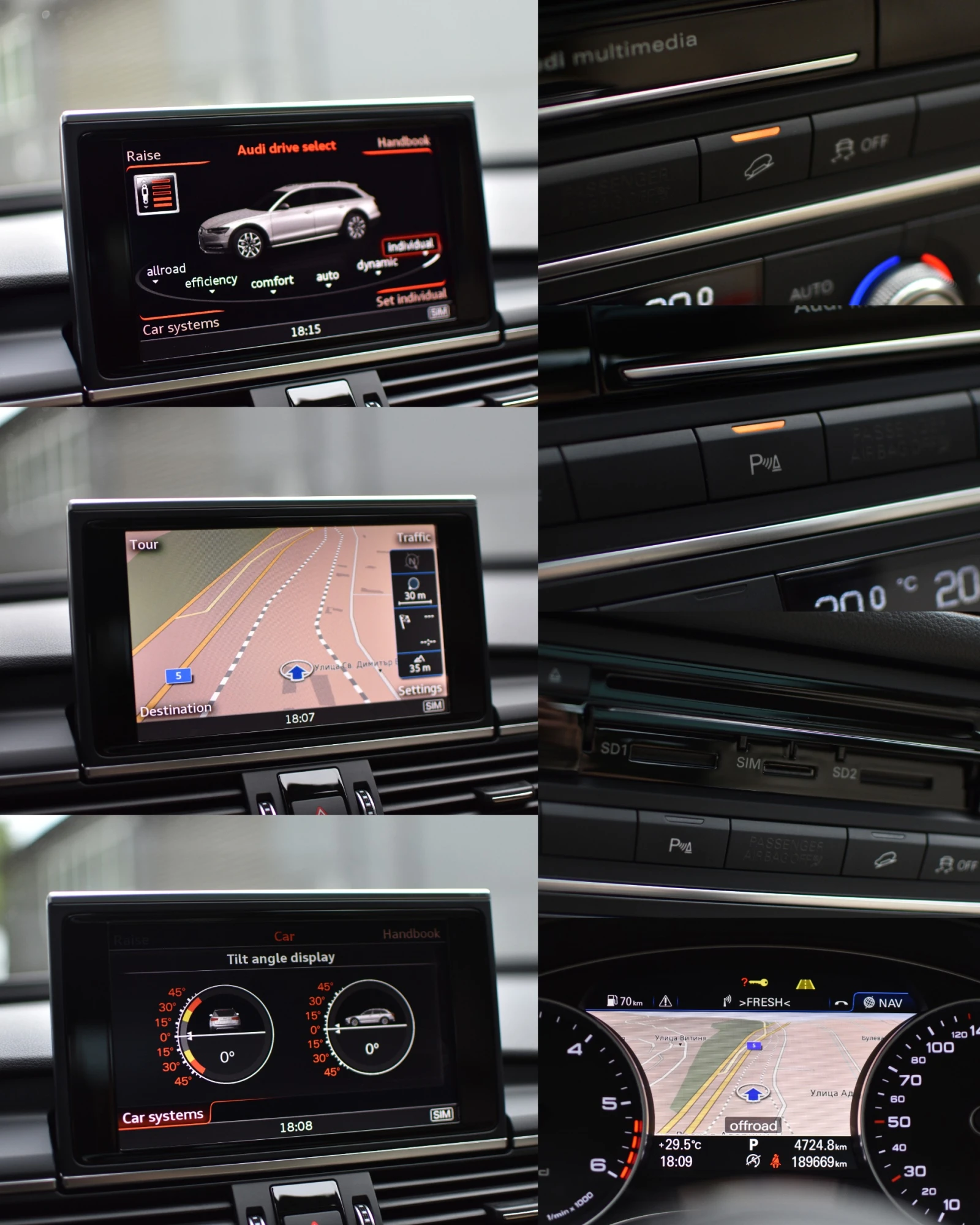 Audi A6 Allroad 3.0BiTdi/8ZF/B&O/Matrix/360/Keyless/HUD/ | Mobile.bg   14