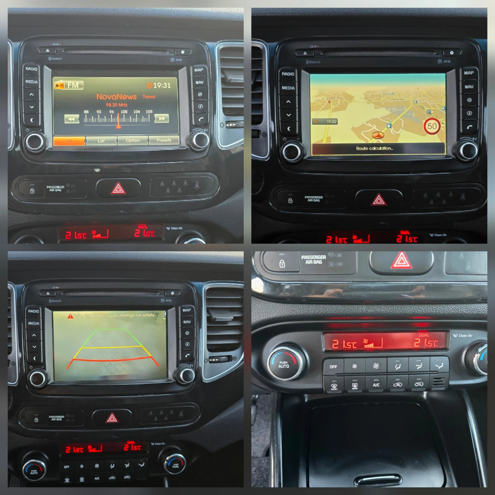 Kia Carens 1.7CRDI, 7-места, Кожа, Камера, Нави!, снимка 14 - Автомобили и джипове - 55142716