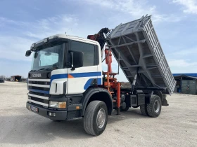 Scania R 124 4х4, Кран, Самосвал, Внос, , , снимка 9