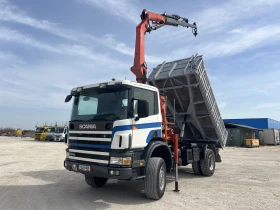 Scania R 124 4х4, Кран, Самосвал, Внос, , , снимка 3