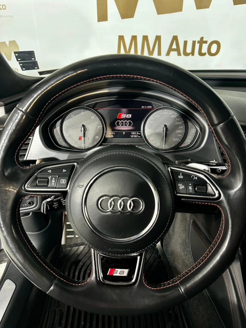 Audi S8 Plus* Quattro* Ceramic* Carbon* Matrix* B&O* HuD, снимка 12 - Автомобили и джипове - 52547864