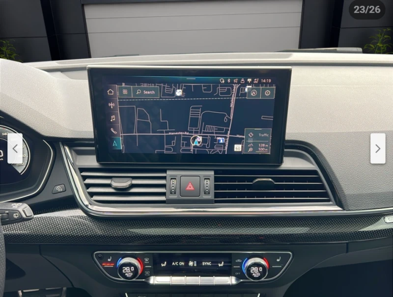 Audi SQ5 DISTRONIC/MATRIX/B&O/BLIND SPOT/VIRTUAL/KEYLESS, снимка 11 - Автомобили и джипове - 52673013