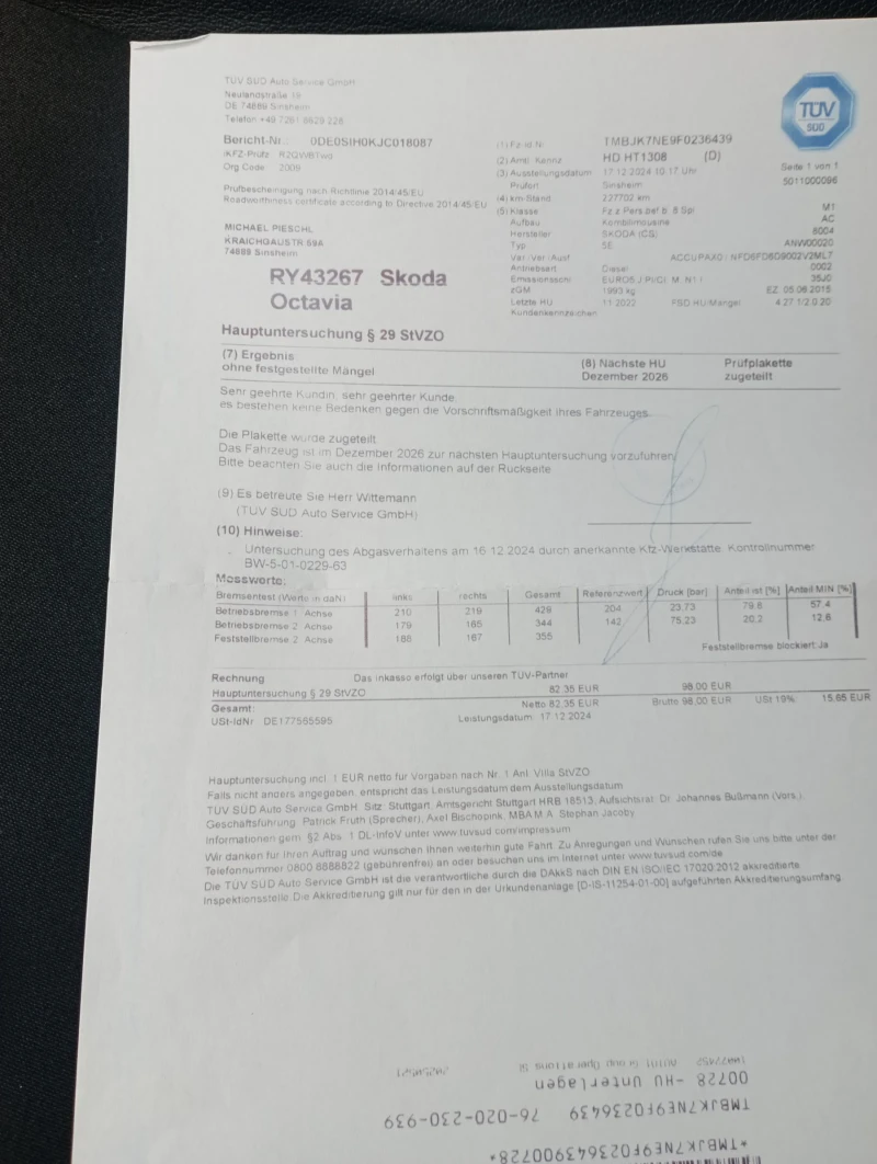 Skoda Octavia Шкода Октавия Врс, снимка 16 - Автомобили и джипове - 52892425