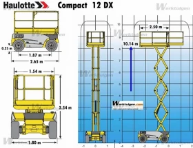 Автовишка Друга марка Haulotte Compact 12DX 4х4, снимка 15