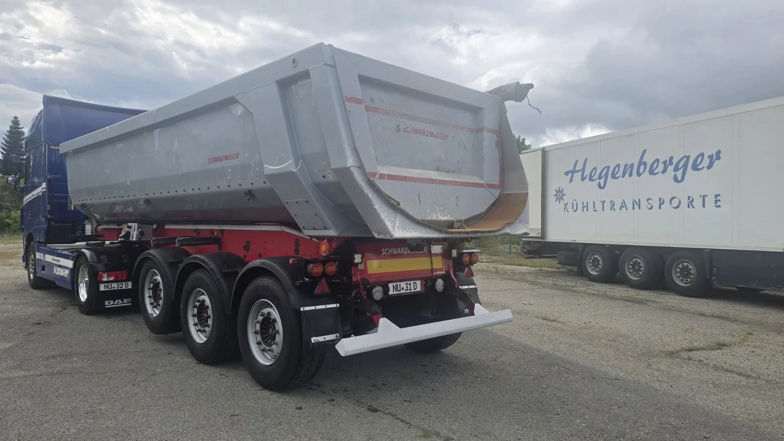 Полуремарке Schwarzmuller 5450  кг. тара / 26 куб., снимка 3 - Ремаркета - 54653464