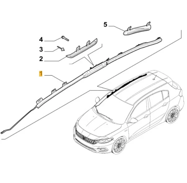 Фиат Типо II Air Bag Curtaines (от тавана завеса)