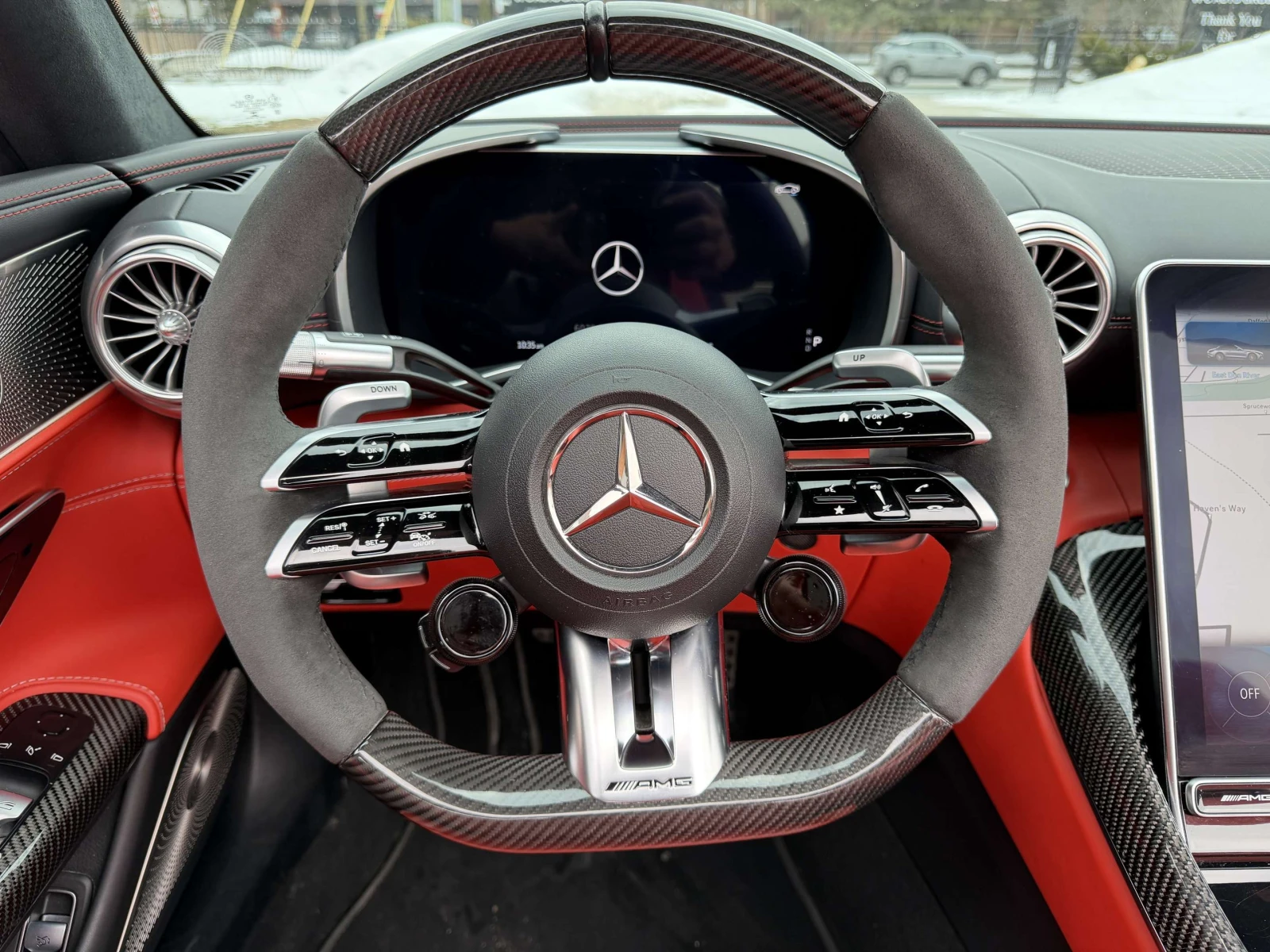 Mercedes-Benz SL SL 63 AMG / КАРБОН / КАБРИО / ЦЕНА ДО БГ, снимка 16 - Автомобили и джипове - 54982818