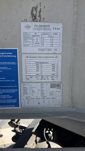 Полуремарке Feldbinder 35куб.см., снимка 7 - Ремаркета - 53444244