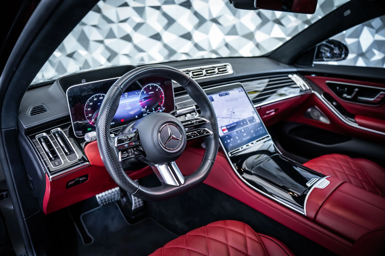 Mercedes-Benz S 400 d 4M L AMG - CHAUFFEUR - EXCLUSIVE RED, снимка 8 - Автомобили и джипове - 56213479