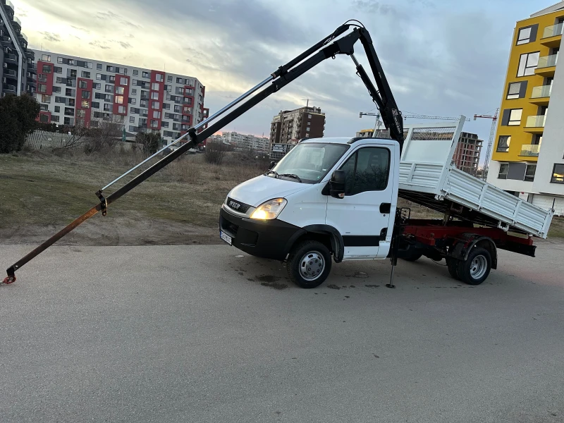 Iveco Daily 3-стр самосвал с кран