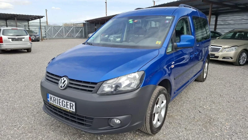 VW Caddy MAXI 1.6TDI/7 МЕСТЕН/NOV VNOS GERMANY, снимка 1 - Автомобили и джипове - 49631127