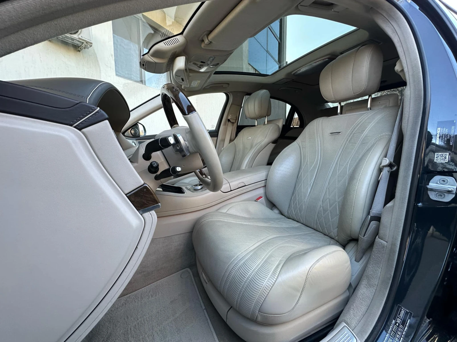 Mercedes-Benz S 63 AMG ПАНОРАМА / 3хTV / LANE ASIST / 360 КАМЕРИ | Mobile.bg — изображение 11